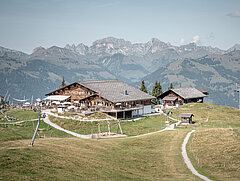 Das Berghaus Wispile im Sommer.